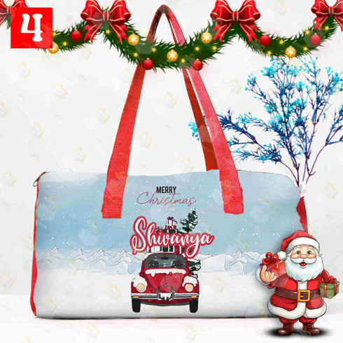 Personalised Christmas Printed Swimming Duffle Bag